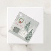 Friedliche Winterferienhalle Geschenkanhänger (Beispiel)