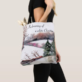 Friedliche Winterlandschaft Tasche (Von Nahem)