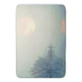 Friedliche Wintermorgendliche Kunst Badematte (Vorderseite Vertikal)