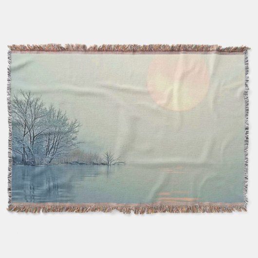 Friedliche Wintermorgendliche Kunst Decke (Vorderseite)