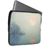 Friedliche Wintermorgendliche Kunst Laptopschutzhülle (Vorne Rechts)