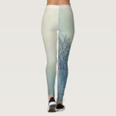 Friedliche Wintermorgendliche Kunst Leggings (Rückseite)