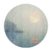 Friedliche Wintermorgendliche Kunst Schneidebrett (Vorderseite)