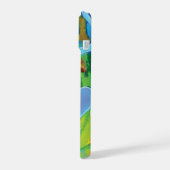 Friedliche Wirbel iPhone 15 Hülle (Linke Seite)