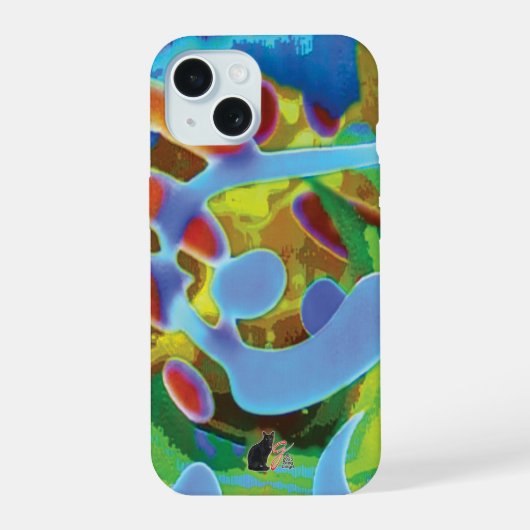 Friedliche Wirbel iPhone 15 Hülle (Rückseite)