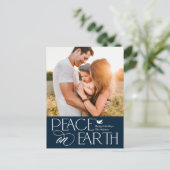 Friedliche Wunschfarbkarte Feiertagspostkarte (Stehend Vorderseite)