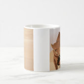 Friedliche Wüste - Camel Man Kaffeetasse (Mittel)