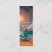 Friedliche Yoga Meditation Mondlicht Sky Ocean Bea Mini Visitenkarte (Vorderseite)
