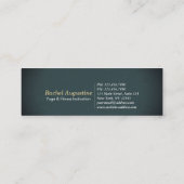 Friedliche Yoga Meditation Mondlicht Sky Ocean Bea Mini Visitenkarte (Rückseite)