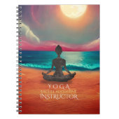 Friedliche Yoga Meditation Mondlicht Sky Ocean Bea Notizblock (Vorderseite)