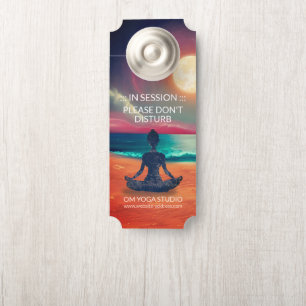 Friedliche Yoga Meditation Mondlicht Sky Ocean Bea Türanhänger