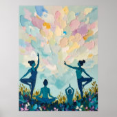 Friedliche Yoga-Praxis Poster (Vorne)