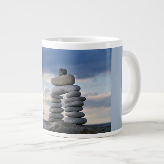 Friedliche Zen Rocks Tasse (Vorderseite Rechts)