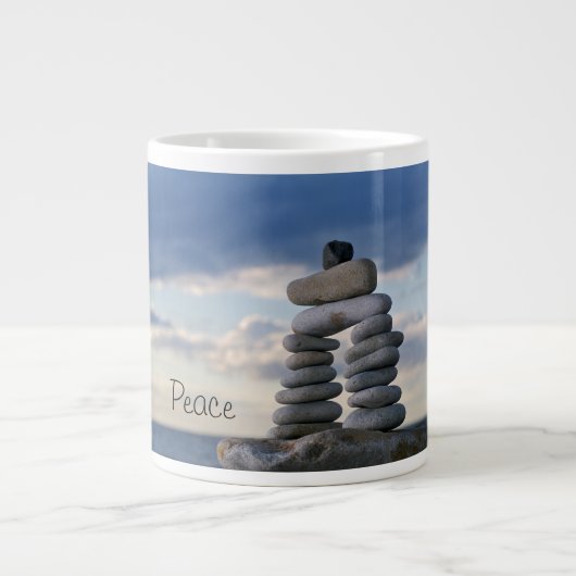 Friedliche Zen Rocks Tasse (Vorderseite)