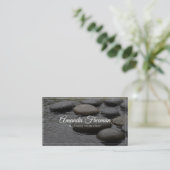 Friedliche Zen-Stone-Massagetherapie Visitenkarte (Stehend Vorderseite)