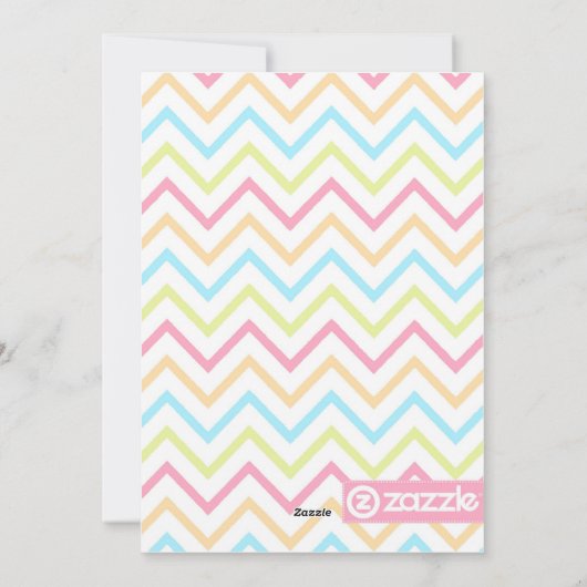 Friedliche Zickzack Karte (Rückseite)