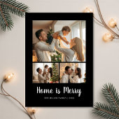 Friedliche Zuhause ist frohe Weihnachtskarte Feiertagskarte