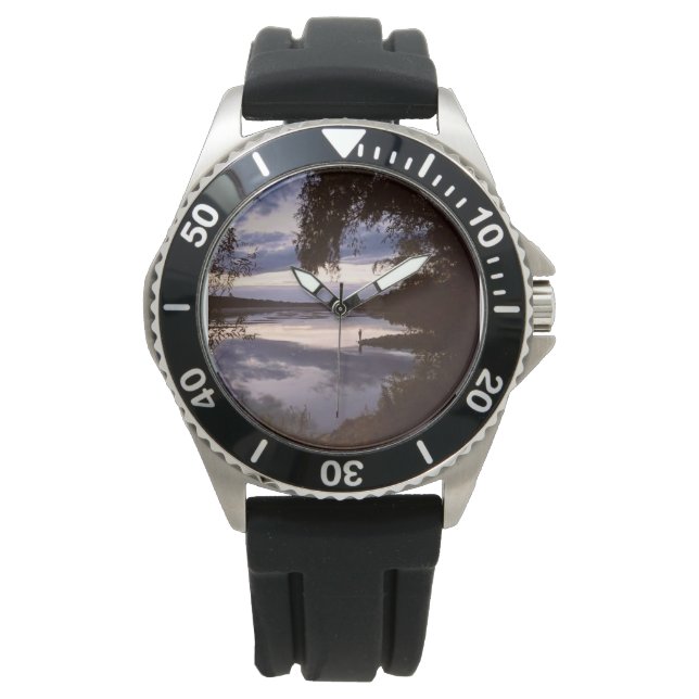 Friedlicher Abend 11 Armbanduhr (Vorderseite)