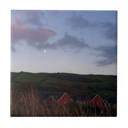 Friedlicher Abend in Newtown Fliese (Vorderseite)