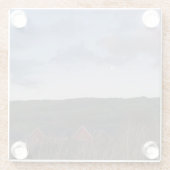 Friedlicher Abend in Newtown Glasuntersetzer (Rückseite)