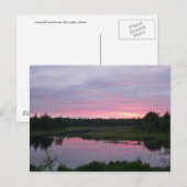 Friedlicher Abend Postkarte (Vorne/Hinten)