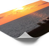 Friedlicher Abend Sunset Poster (Ecke)