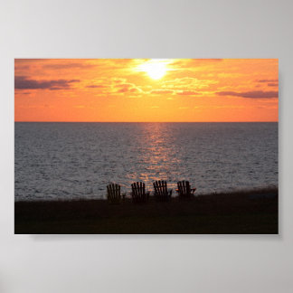 Friedlicher Abend Sunset Poster