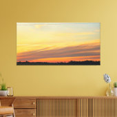 Friedlicher Abendhimmel über Feldern Leinwanddruck (Insitu (Wohnzimmer))