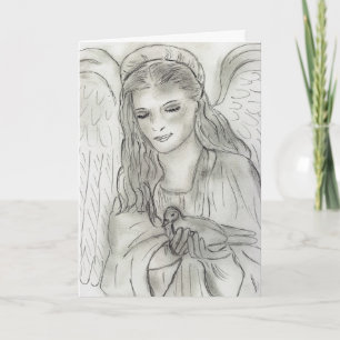 Friedlicher Angel Feiertagskarte