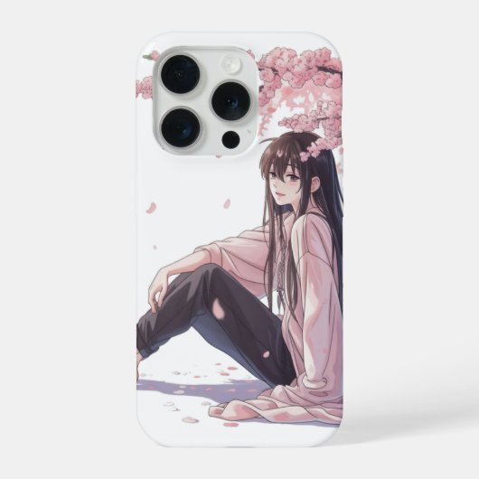 Friedlicher Anime iPhone Hülle (Rückseite)