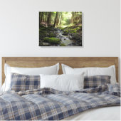 Friedlicher Bach im Wald Leinwanddruck (Insitu (Schlafzimmer))
