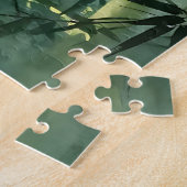 Friedlicher Bambuswald - Nebelglanz Puzzle (Seite)