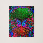 Friedlicher Baum in Regenbogenfarben Puzzle (Vertikal)