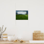 Friedlicher Baumfeld Blaue Himmel Bibelvers Poster (Küche)
