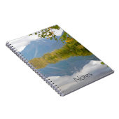 Friedlicher Bergsee Notizbuch Notizblock (Rechte Seite)