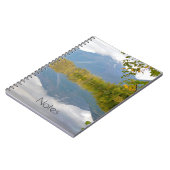 Friedlicher Bergsee Notizbuch Notizblock (Linke Seite)