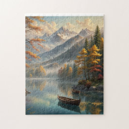 Friedlicher Bergsee Puzzle