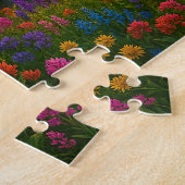 Friedlicher Bergwasserfall-Puzzle mit Sonnenaufgan Puzzle (Seite)