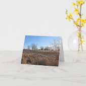 Friedlicher Blauer Himmel - Blankokarte Karte (Gelbe Blume)