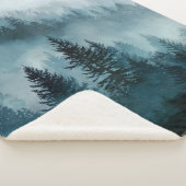 Friedlicher blauer Waldkomfort Sherpadecke (3/4)