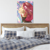 Friedlicher Blütenregen Regenbogen-Berührungen Leinwanddruck (Insitu (Schlafzimmer))