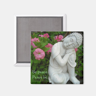 Friedlicher Buddha-Garten-Magnet – Sei Frieden Zen Magnet