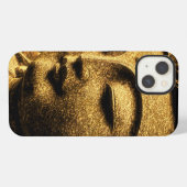 Friedlicher Buddha iPhone Hülle (Rückseite (Horizontal))