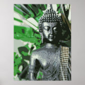 Friedlicher Buddha-Meditationsposter – Zen-Wandkun Poster (Vorne)