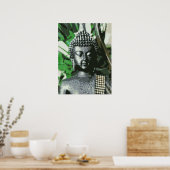 Friedlicher Buddha-Meditationsposter – Zentrierter Poster (Küche)