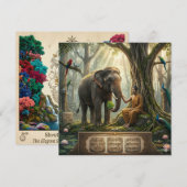 Friedlicher Buddha und Elefant in der Kunst des he Programm (Vorne/Hinten)