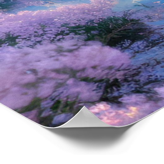 Friedlicher Cherry Blossom Poster (Ecke)