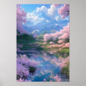 Friedlicher Cherry Blossom Poster (Vorne)