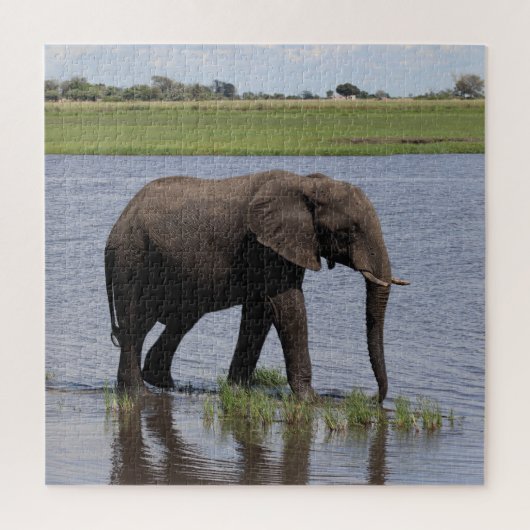 friedlicher Elefant Puzzle (Vertikal)