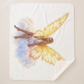 Friedlicher, eleganter und heller Himmel Sherpadecke (Vorderseite)